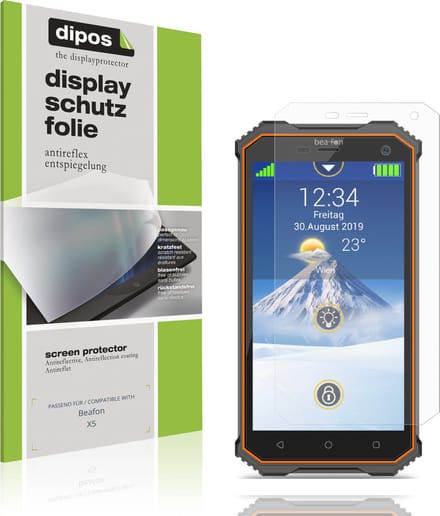 dipos – 4x Matte Beschermfolie geschikt voor Beafon X5 | Krasbestendige & antireflecterende Screenprotector Ultra-Thin