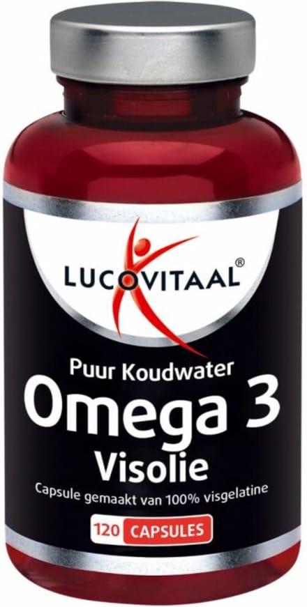 Lucovitaal Puur Omega 3 Koudwater Visolie 120 capsules MAXI POT