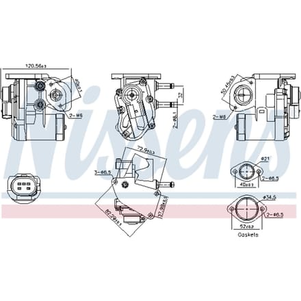 EGR-klep NISSENS 98236