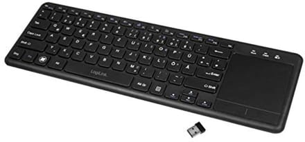 Draadloos toetsenbord met touchpad en multimedia functietoetsen voor PC, Mac, Smart TV en Android Box
