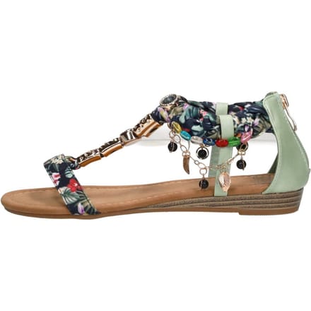 SUB55 Sandalen Plat Sandalen Plat - Groen - Maat 41