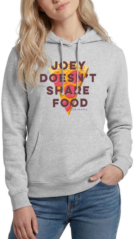 Friends Joey Deelt Geen Eten Hoodie Dames