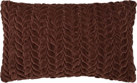 Smock Velvet kussen bruin 30x50cm