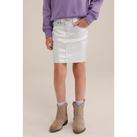 We Fashion Skirt Mini Length Silver Maat: 92 | Rokken Outlet | kids | Zilver