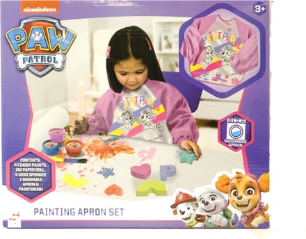 Paw Patrol Vingerverfset met Schort - Roze - Skye