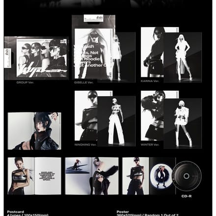 aespa - [WHIPLASH] 5e Mini Album, Beat versie Set