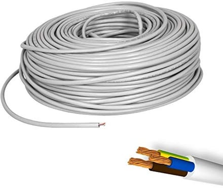 Driepolige Elektrische Kabel 3x1,5 mm² - 100 Meter Vuurvast