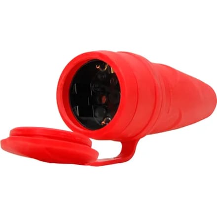 Kopp Contrastekker Ra - Rood - Rubber - Ip44