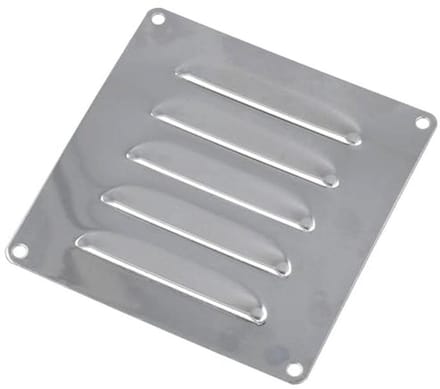 Roestvrijstalen Louvre Ventilatierooster 120mm x 120mm