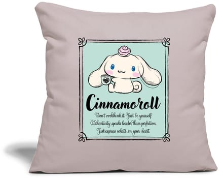 Cinnamoroll Don't Overthink It. Just Be Yourself Sierkussenhoes, 45 x 45 cm