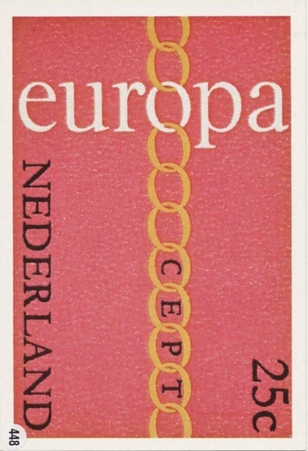 Briefkaart met afbeelding C.E.P.T. postzegel