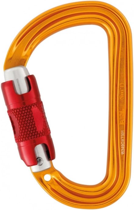 Petzl Sm'D - Twist lock automatisch sluitende D-vorm karabiner
