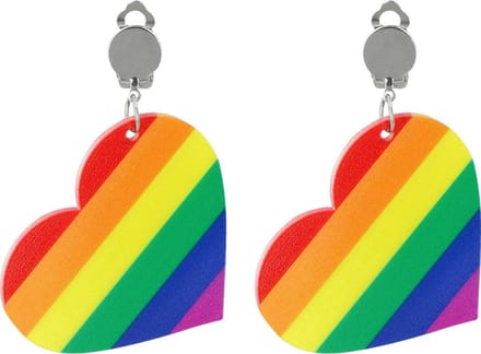 Go Go Gadget - Clip Oorbellen - Pride - LGBT - Regenboog - Hartje
