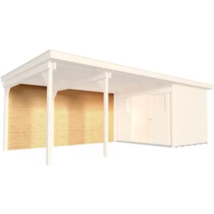 Weka Achterwand Onbehandeld 150cm