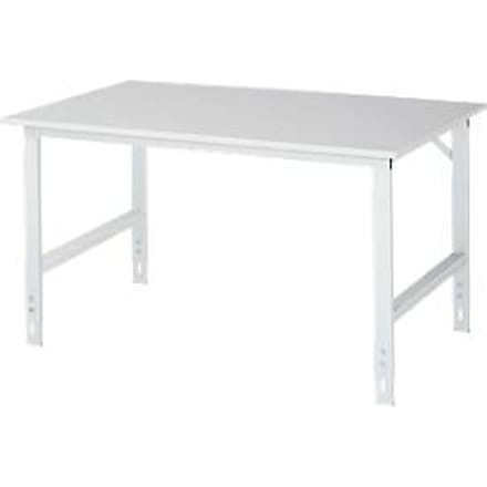 Werktafel, melamine blad, B 1500 x D 1000 x H 760-1080 mm