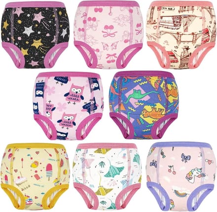 Potty Training Broekjes - Oefenbroekjes Kinderen - Zindelijkheidstraining - 6-Laags Absorberend - 8 Stuks - Multicolor