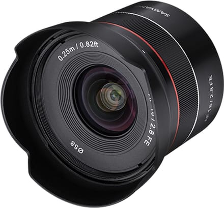 Samyang - AF 18mm F2.8 Sony E - Opzetlens - Objectief - Cameralens