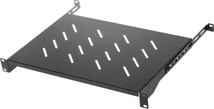 Lanberg AK-1004-B 19" Vaste Plank 1U 483x300mm Max Belasting 25kg