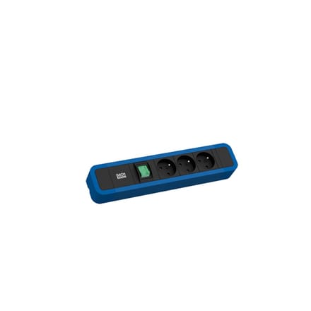 BACHMANN PRIMO 2 3xUTE 1xschakelaar 2,0m CEE7/7 RAL5010