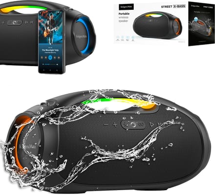 Krüger&Matz Street X-BASS - Draagbare Bluetooth Speaker - Waterbestendig - 60W Vermogen