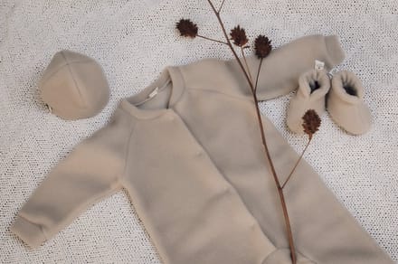 Alwero newborn boxpakje merinowol Beige maat 68/74