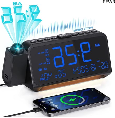 Klokradio met Wekker - Digitale Wekker - Wekkerradio - backup batterij
