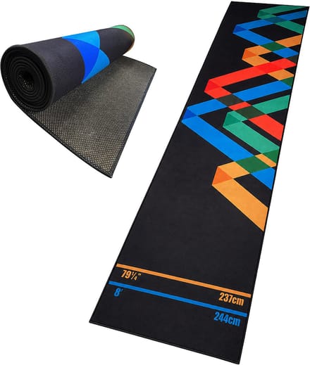 Dartmat - 60x260 cm - zigzag - antislip