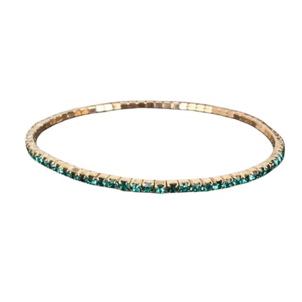 Livano Armband - Staal - Nep Zilver - Dames - Groen