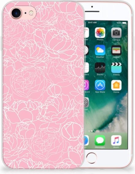 iPhone SE 2022 | SE 2020 | 8 | 7 TPU Case White Flowers