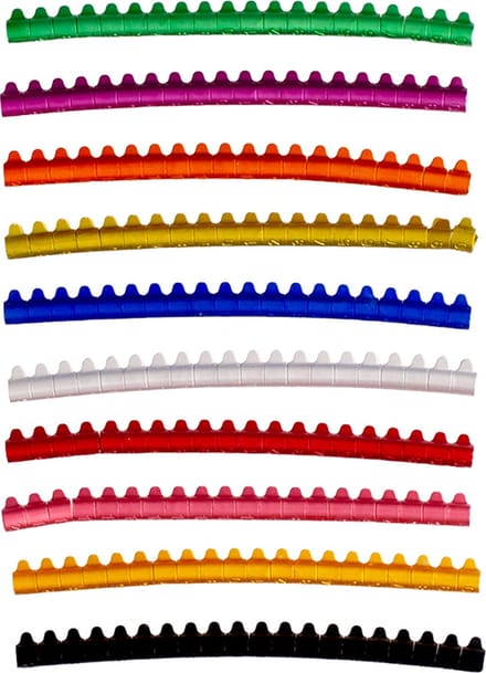 Duvoplus - Vogels - RINGEN VALKPARKIET ALUMINIUM 6mm gemengde kleuren