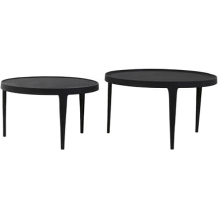Light & Living Salontafel Tobias - Zwart - Ø75cm - Modern
