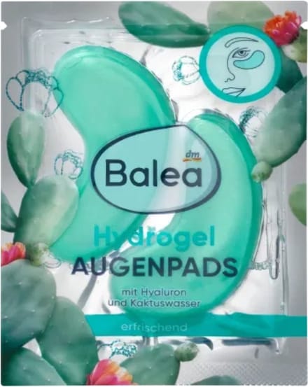 Balea Oogpads Hydrogel kaktuswater (1 paar), 2 st