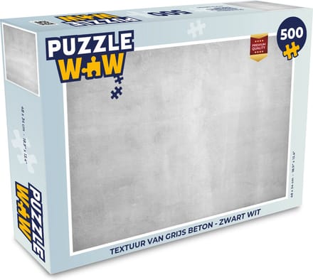 Puzzel Beton - Grijs - Cement - Industrieel - Structuur - Legpuzzel - Puzzel 500 stukjes