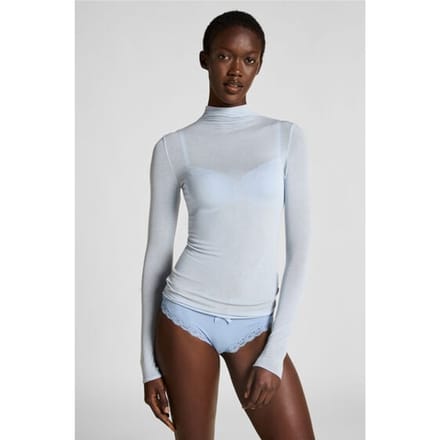 Hunkemöller super soft Turtleneck shirt met Cashmere Blauw