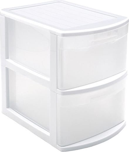 PlasticForte Ladeblok - 2 lades - bureau organizer - 39 x 29 x 40 cm