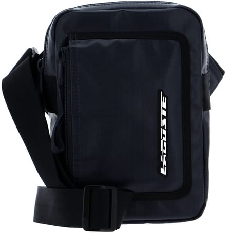 LACOSTE Cameratas Schoudertas Vertical Camera Bag Bleu Nuit Noir Donkerblauw