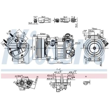 Compressor airconditioning NISSENS 890593