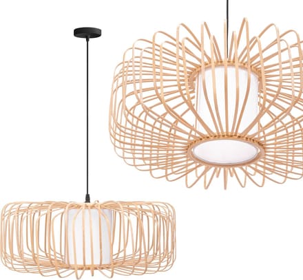 Toolight App1376-1Cp Hanglamp Beige 21X55X21Cm