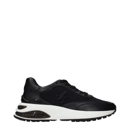 Jimmy Choo Zwarte Stoffen Sport Sneakers