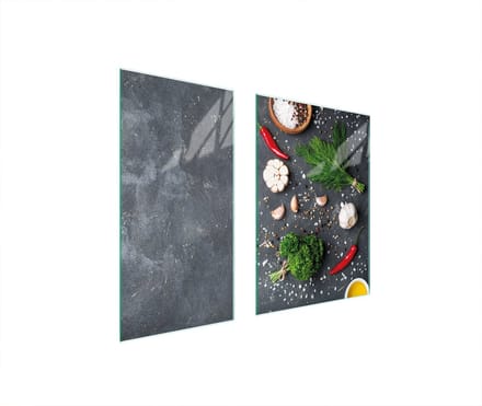 TMK ArtDeko - Serie - Glas Snijplank - 75x52 cm - Beschermende Plaat
