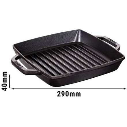 STAUB GRILL PANS - Grillpan - 230x230mm - Gietijzer - Zwart