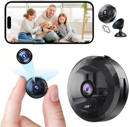 Verborgen Camera - Mini Camera - Beveiliging Thuis - Hoge Resolutie - Compact Formaat - Zwart