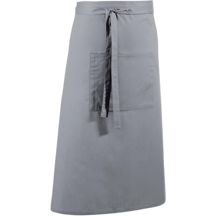 Schort/Tuniek/Werkblouse Unisex One Size Premier Silver 65% Polyester, 35% Katoen