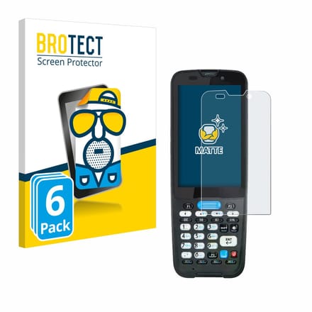 BROTECT - Screenprotector voor Unitech HT330 - Folie Beschermfolie matte 6 Stuks