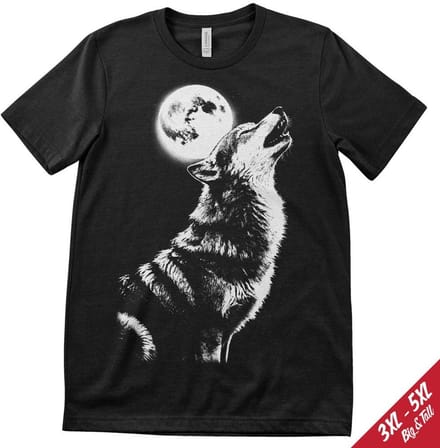 Hybris Wolf Howl Big Tall T-shirt SH-1-16093-H95-2