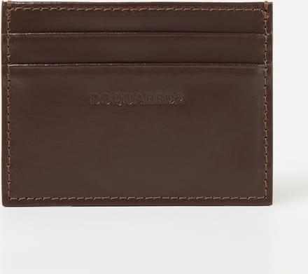 Dsquared2 - Harness pasjeshouder van kalfsleer - Bruin - HxBxD 7,5x10x0,5cm