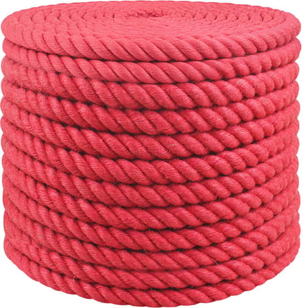 vidaXL - Jute - Touw - 20 - mm - Rood - 100% - Tossa - jute