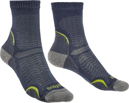 Bridgedale Dames Wandelsokken Short Sok Ultralight T2 Denim