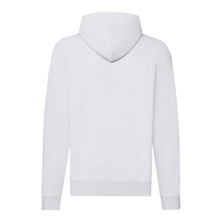 Fruit of the Loom Heren Classic Heather Hoodie met rits (Wit)