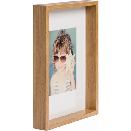 Box Fotolijst - 21x30 cm - MDF - Dauw - Incl. Passe-partout